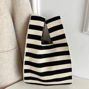 Stripe Knitted Handbag